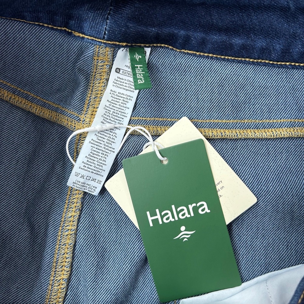 NEW Halara Flex High Waisted Pockets Straight Leg Jeans Women's Plus Size 1X - Picture 3 of 10